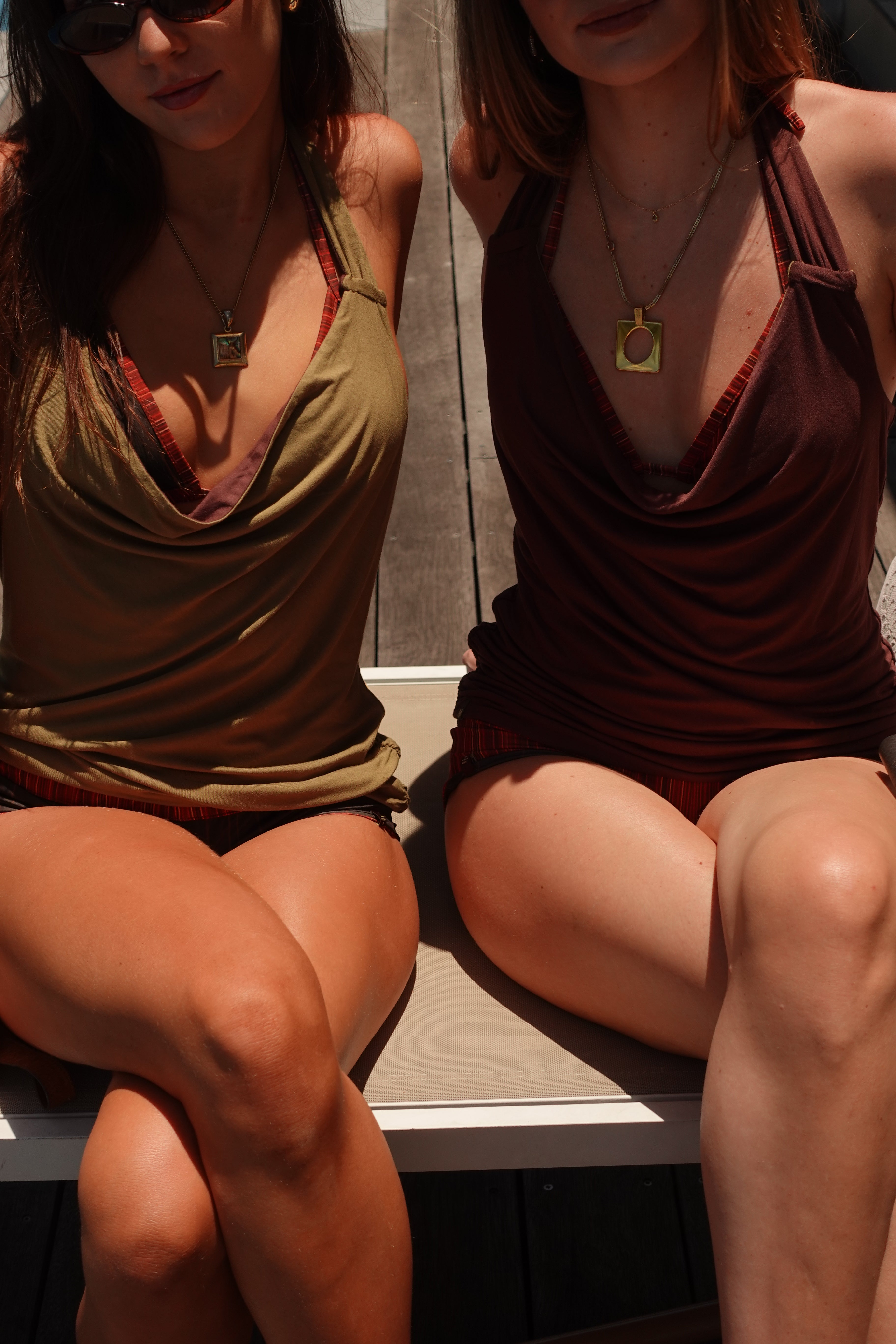 June Top Brown & Olive