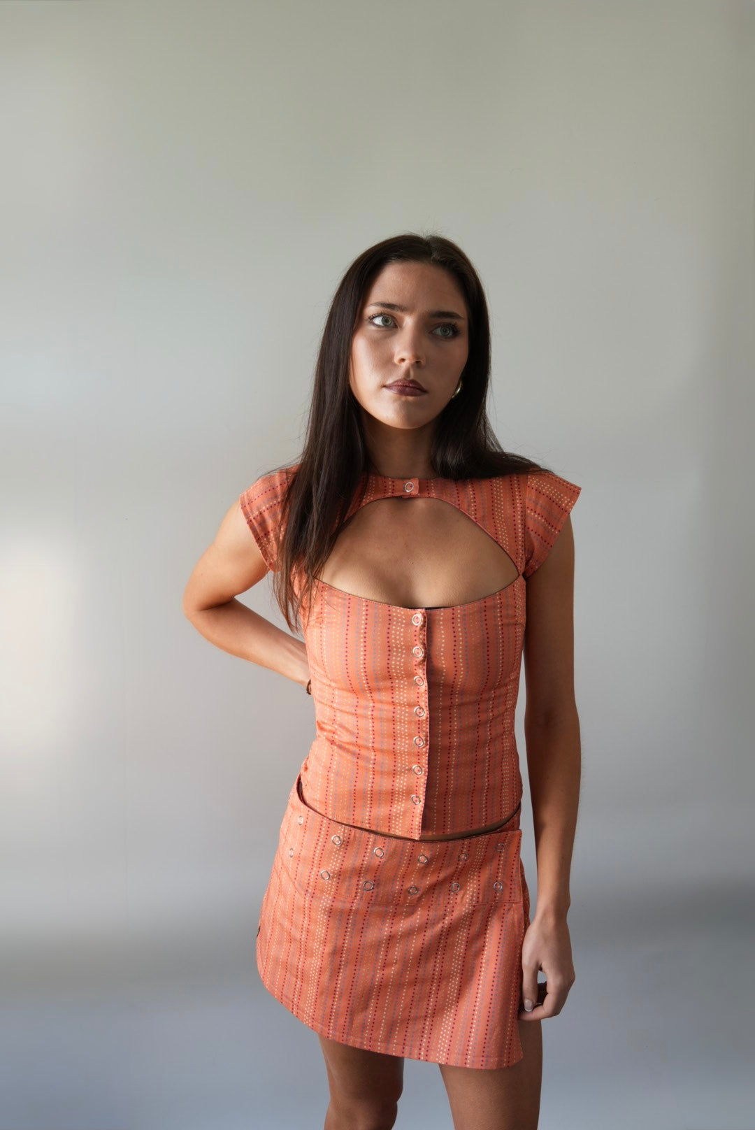 Louise top Sunset & Magenta
