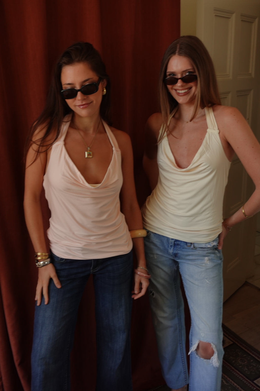 June Top Cream & Pink