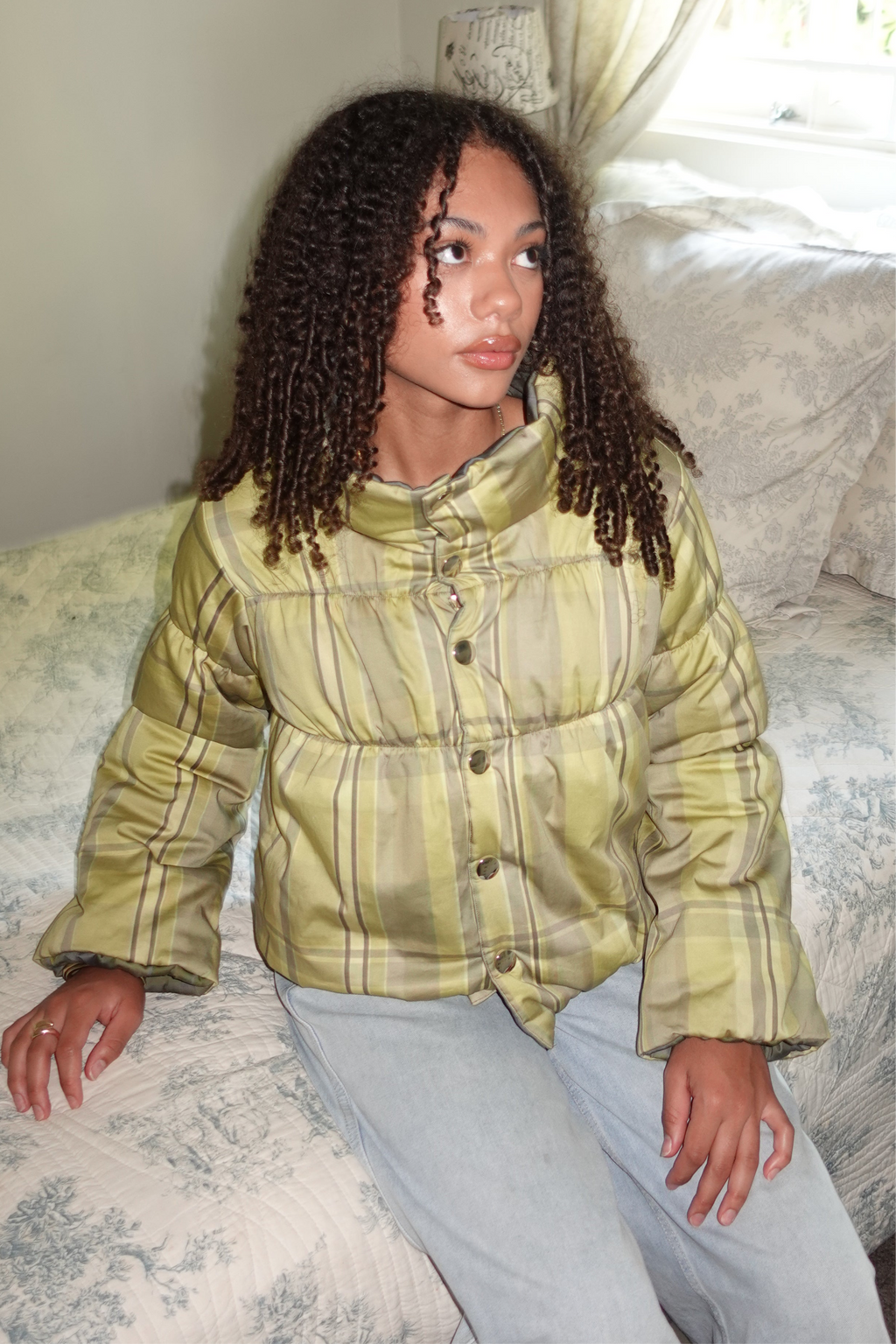 Maude Mustard & Tan Cotton Jacket