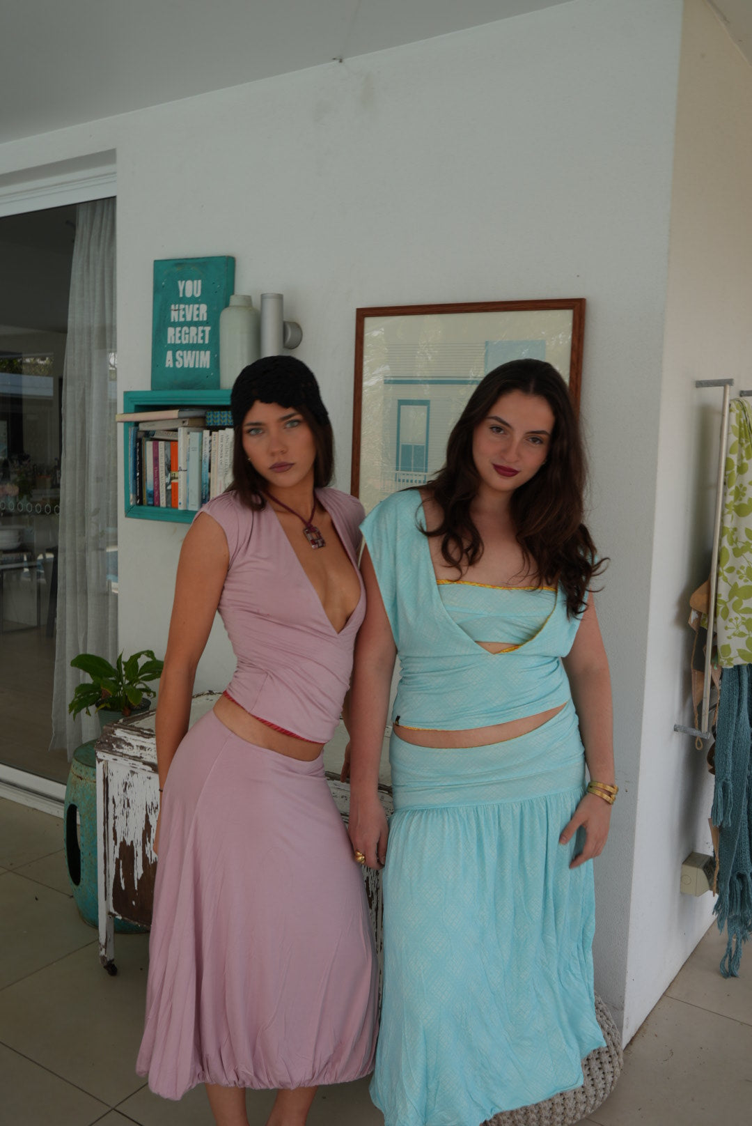 Gianna Skirt yellow & Aqua
