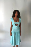 Gianna Top yellow & Aqua