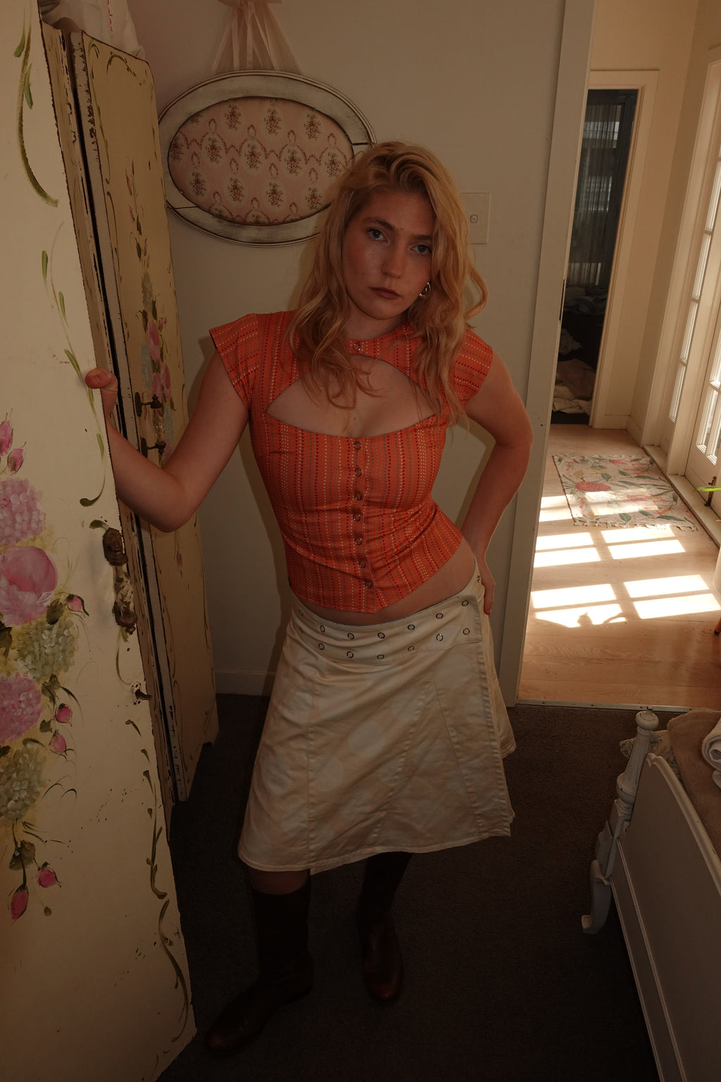 Bobby Skirt Megenta & Sunset