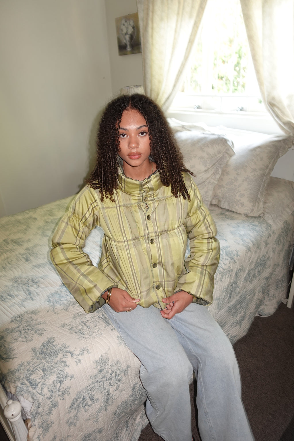 Maude Mustard & Tan Cotton Jacket