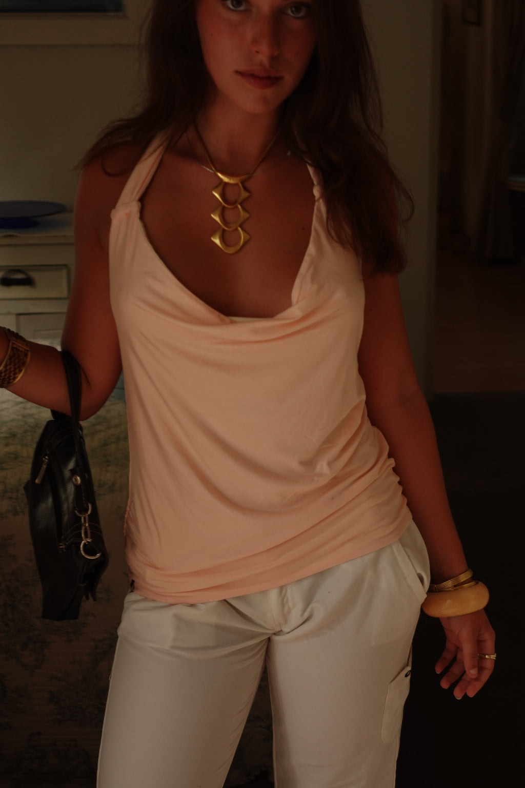 June Top Cream & Pink