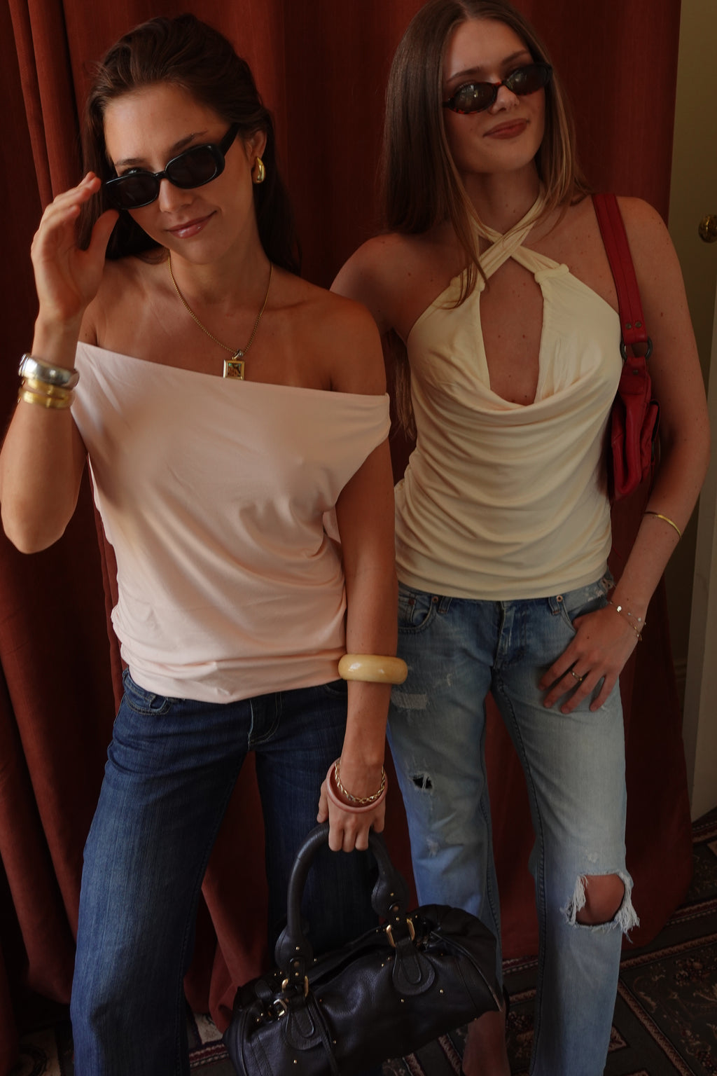 June Top Cream & Pink