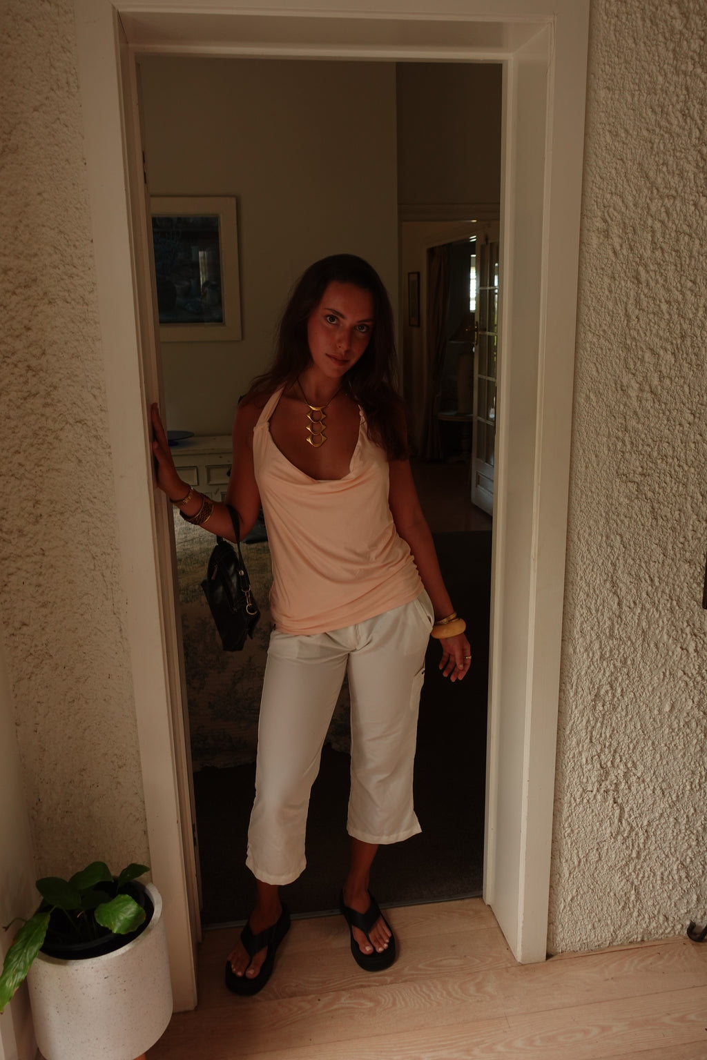 June Top Cream & Pink